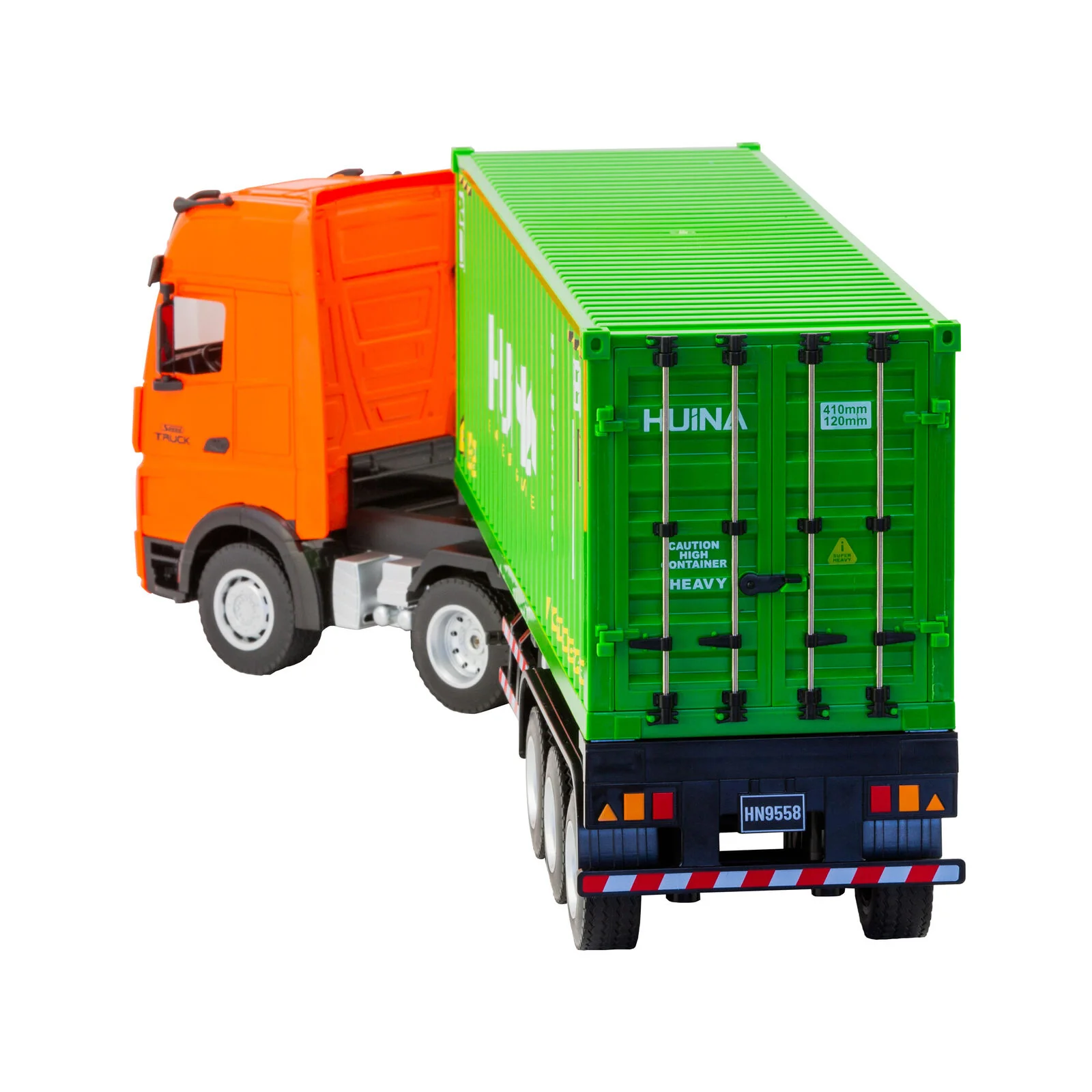 1:18 Scale 9-Channel Alloy Remote Control Container Truck with Lights & Sound for Indoor Play - Image 4