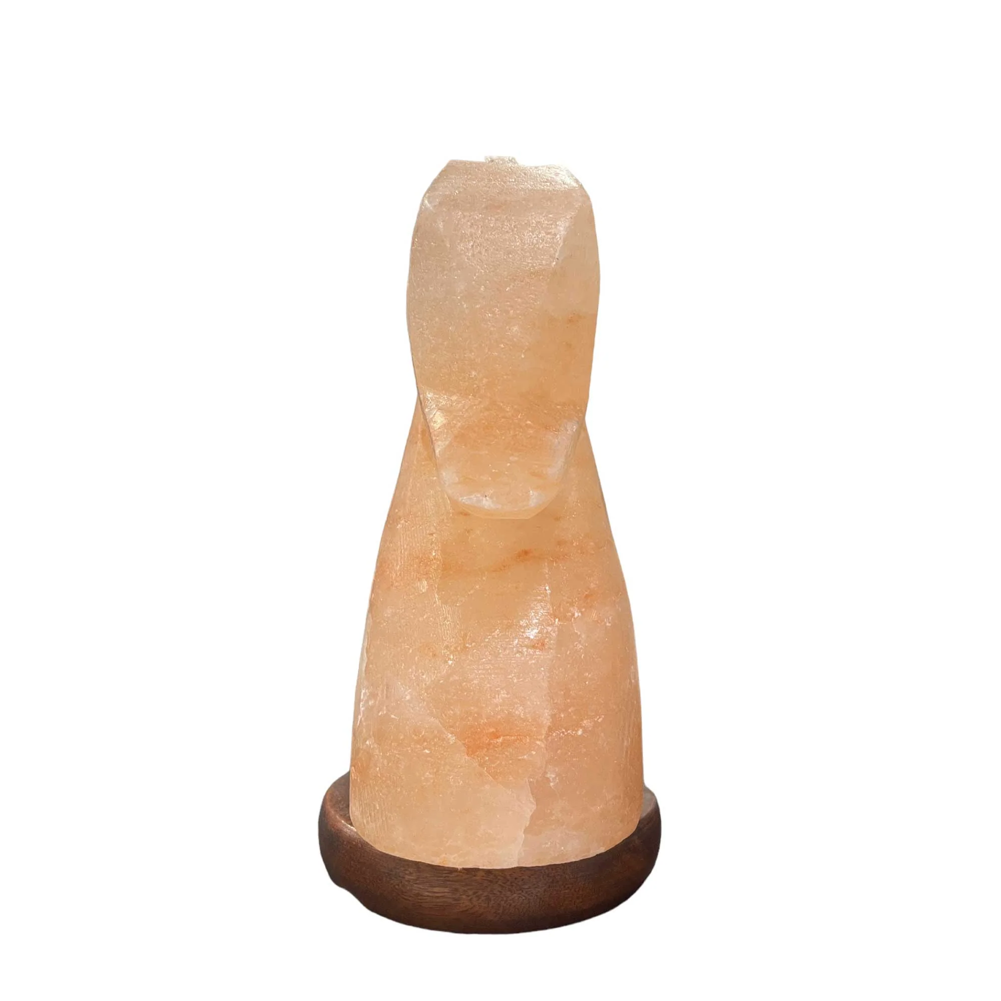 12V 12W Horse Himalayan Pink Salt Lamp Carved Knight Rock Crystal Light Bulb On/Off - Image 5