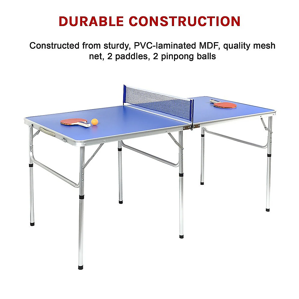 152cm Portable Tennis Table, Folding Ping Pong Table Game Set - Image 10