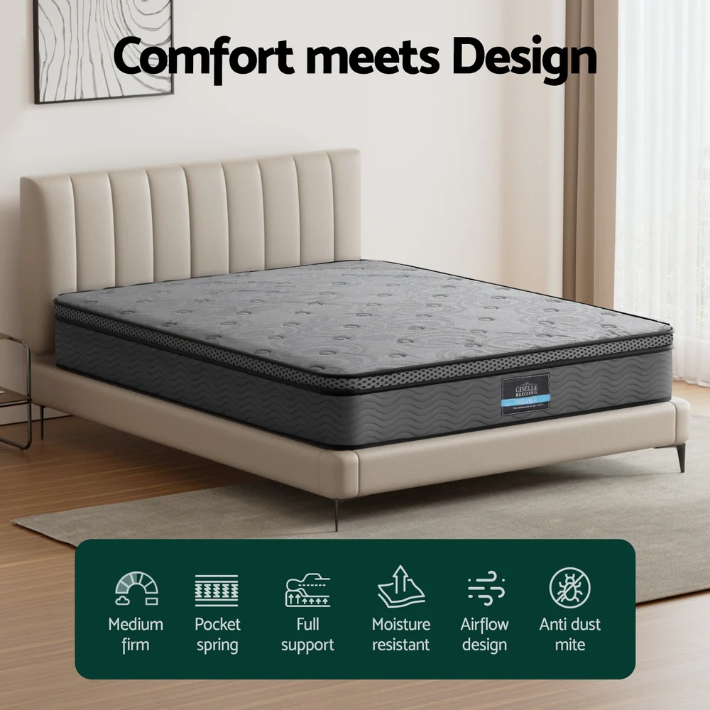 26cm Mattress Bed Giselle King - Image 4