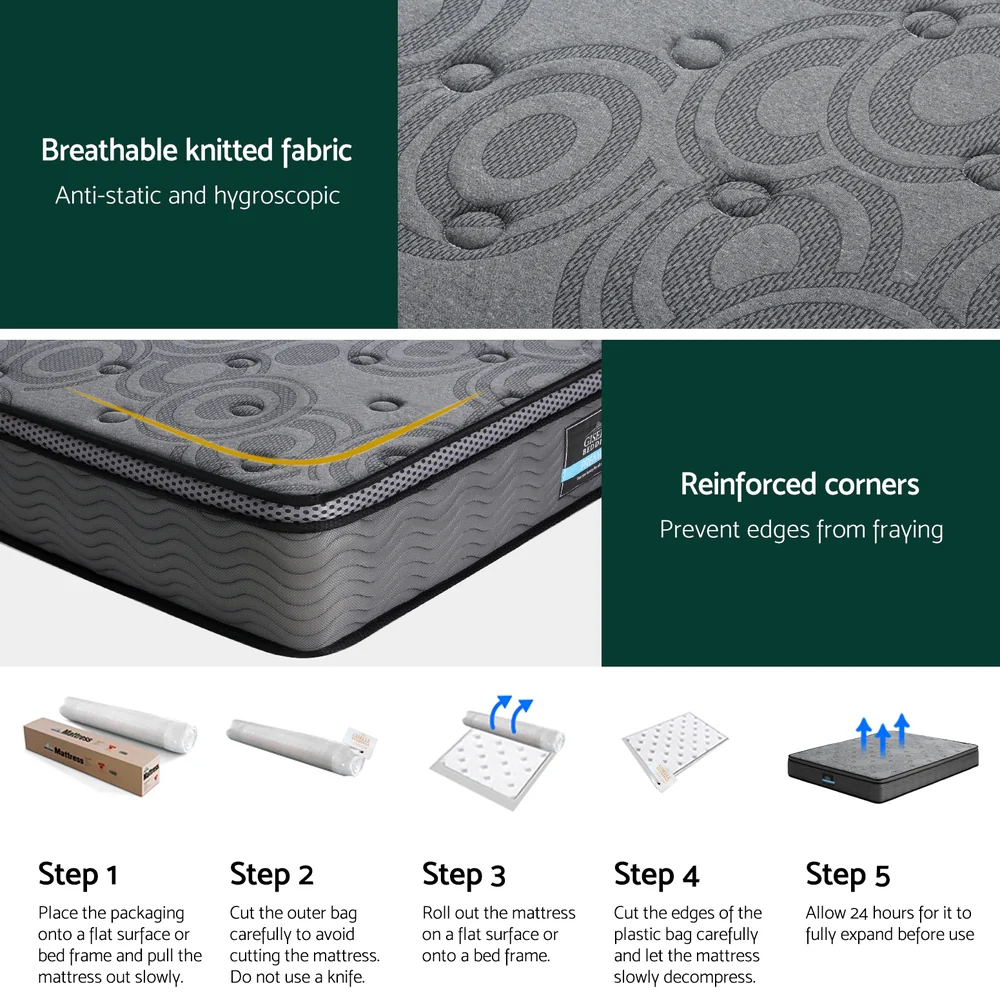 26cm Mattress Bed Giselle King - Image 6