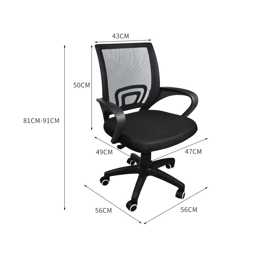 2x Levede Office Chair Gaming Computer Black - Image 4