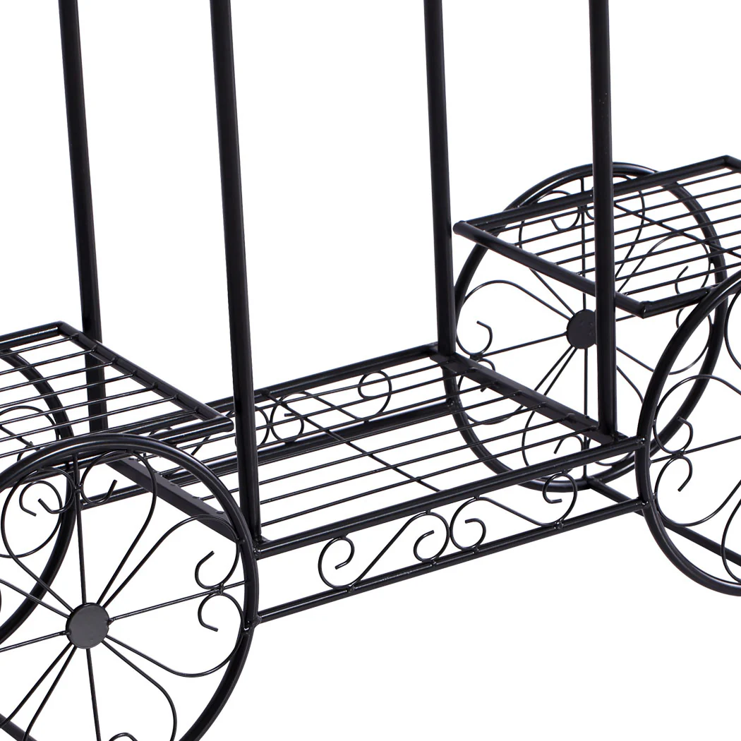 2x Levede Plant Stand Outdoor Indoor Gold - Image 5
