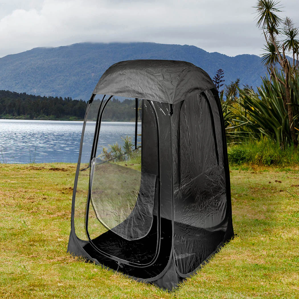 2x Mountview Pop Up Tent Camping Weather Black - Image 7