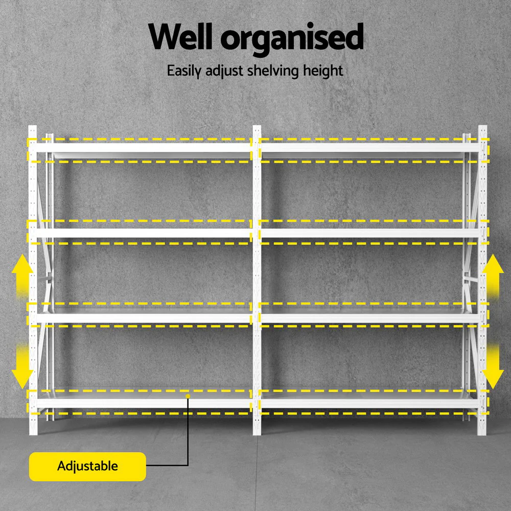 3Mx2M Giantz Garage Shelving Warehouse Rack - Image 5