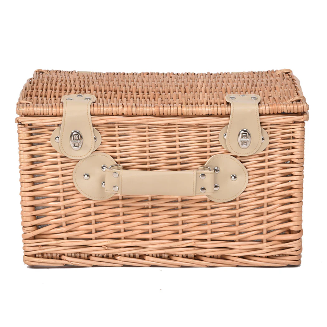 4 Person Picnic Basket Baskets Set Outdoor
