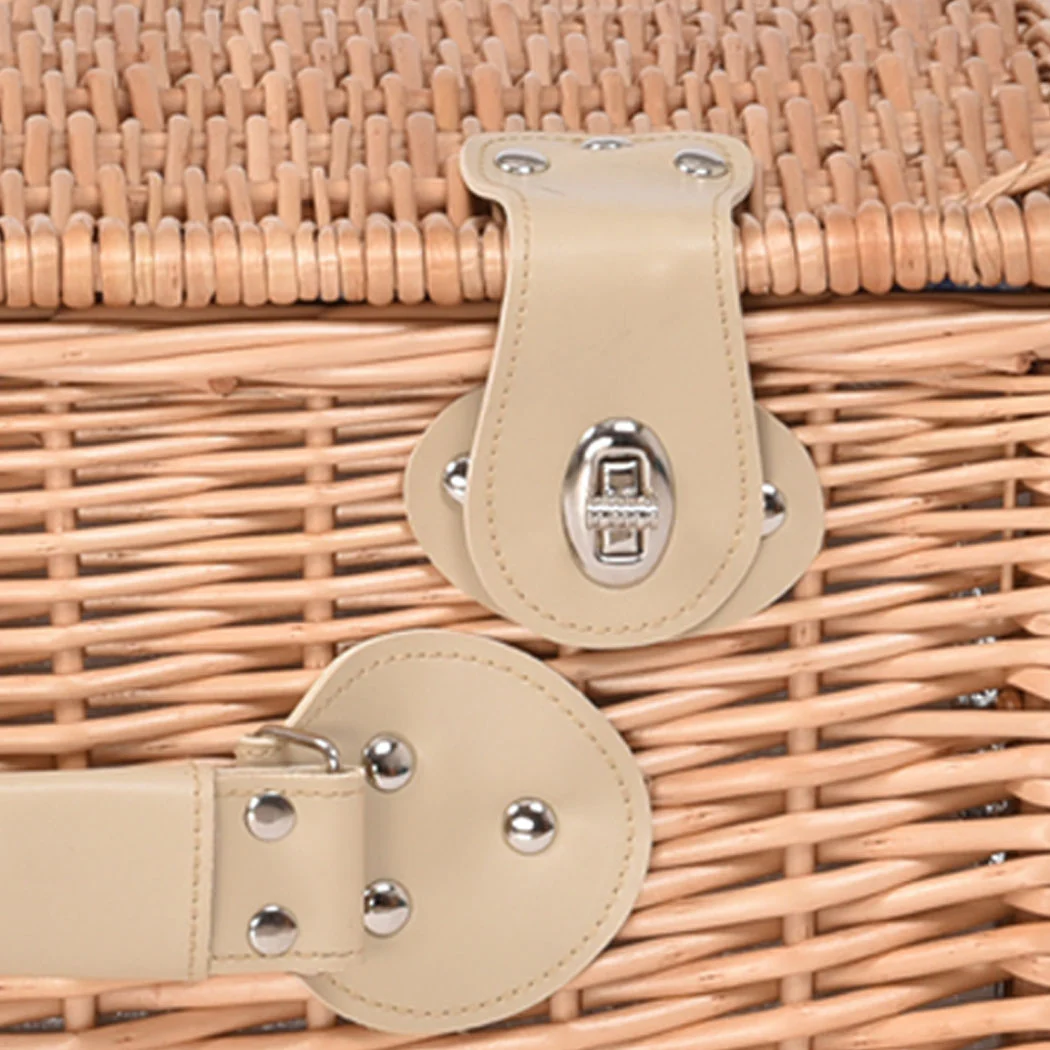 4 Person Picnic Basket Baskets Set Outdoor - Image 3