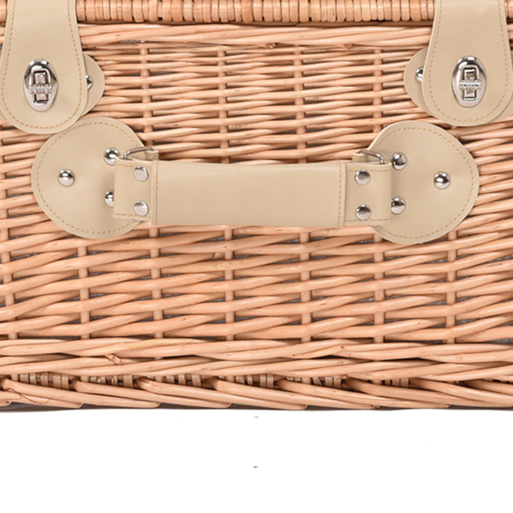 4 Person Picnic Basket Baskets Set Outdoor - Image 5