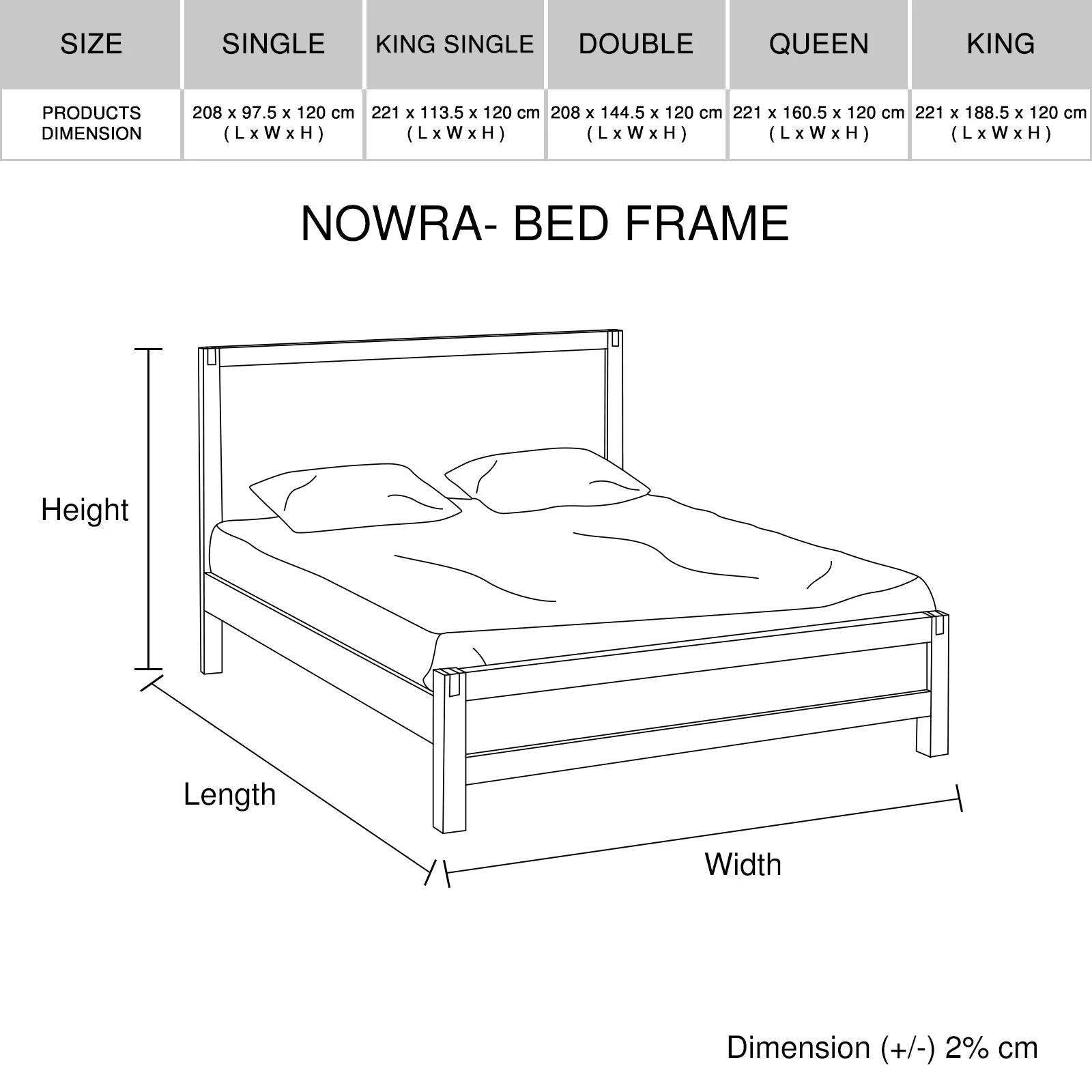 4 Pieces Bedroom Suite in Solid Wood Veneered Acacia Construction Timber Slat Queen Size Oak Colour Bed, Bedside Table & Tallboy - Image 6