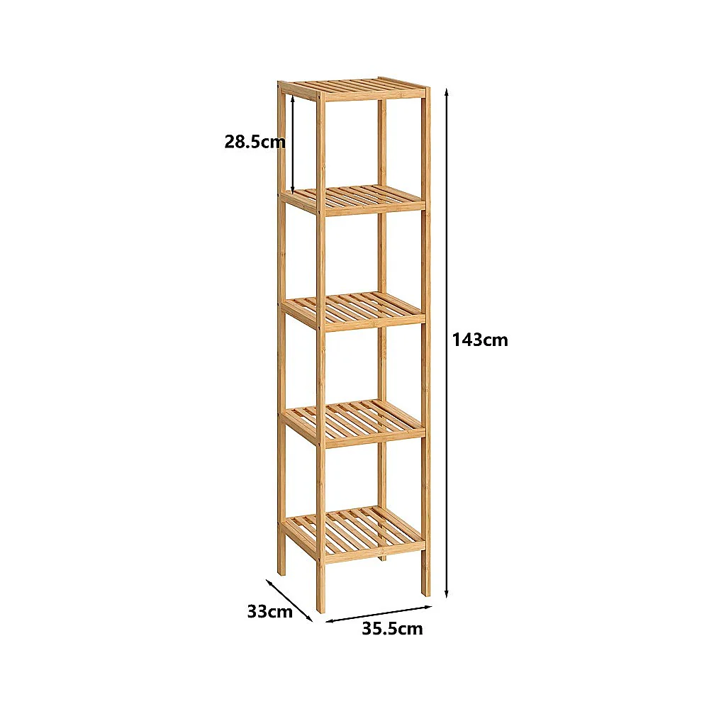 5 Tier Bookshelf Storage Bookcase Shelving Unit for Home Office - Image 11