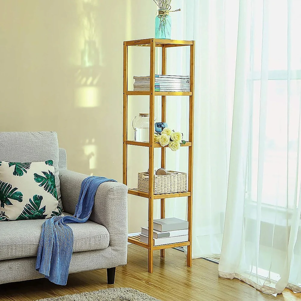 5 Tier Bookshelf Storage Bookcase Shelving Unit for Home Office - Image 9