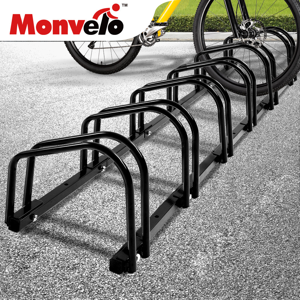 6 Bikes Stand Bicycle Bike Rack Floor - Image 6