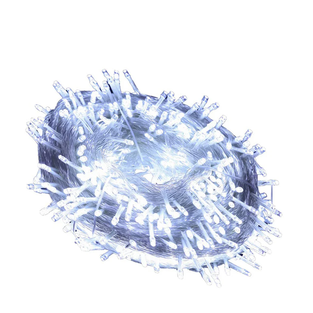 800 LED Curtain Fairy String Lights Cool White - Image 8