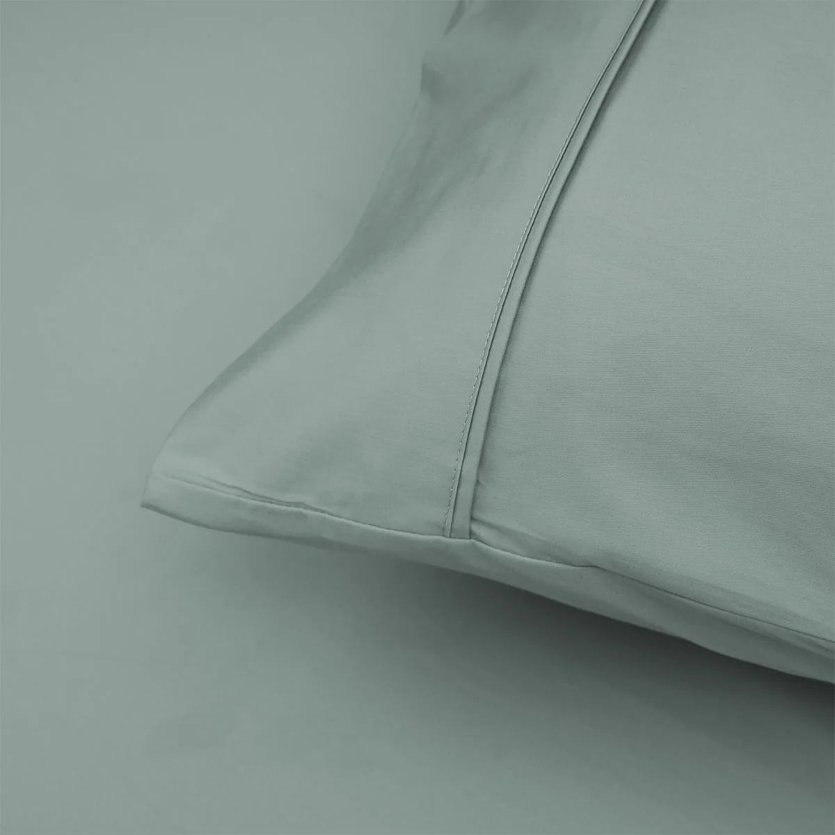 Accessorize 400TC Sage Bamboo Cotton Sheet Set 40cm Wall Double - Image 4