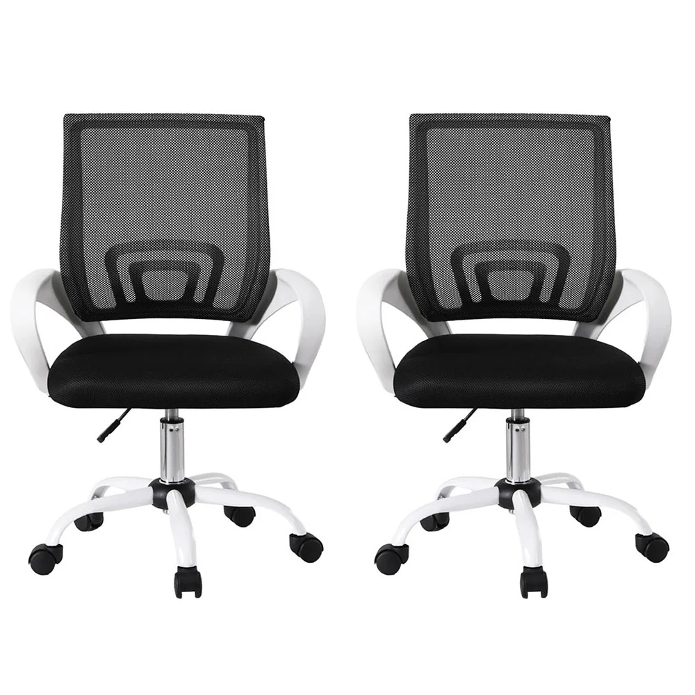 Artiss 2x Office Chair Mesh Computer Gaming Desk Chairs Work Study Mid Back - Image 3