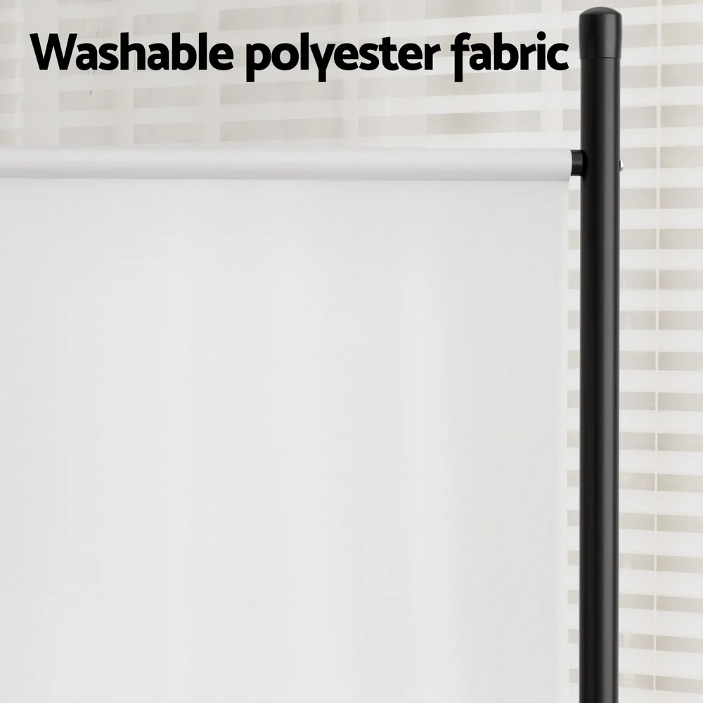 Artiss 4 Panel Room Divider Screen 345x180cm Fabric White - Image 5