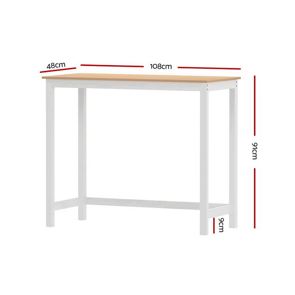 Artiss Ari Bar Table 108CM Rectangular - Image 2