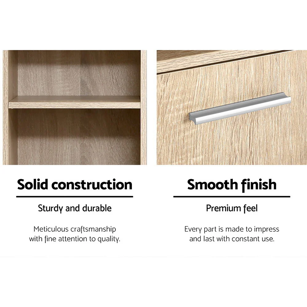 Artiss Bathroom Cabinet Storage 185cm Wooden - Image 8