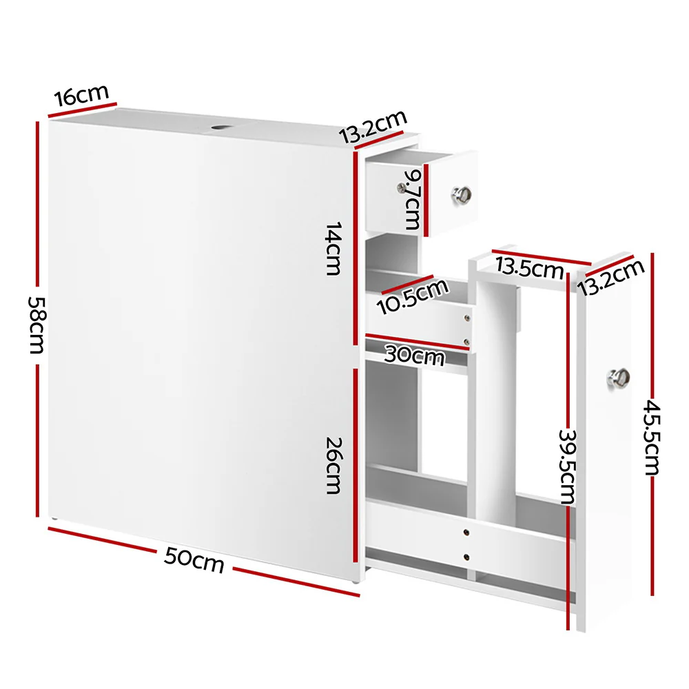 Artiss Bathroom Storage Cabinet Tissue Holder - Image 2