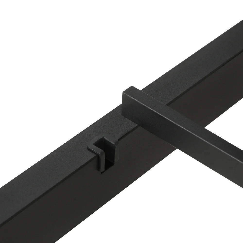 Artiss Bed Frame Double Size Metal Base Mattress Platform Foundation Black PAULA - Image 3