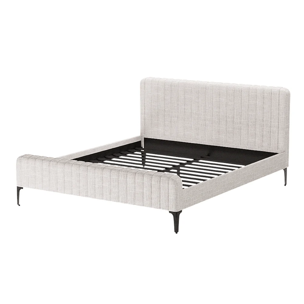 Artiss Bed Frame King Size Beige AMMY - Image 7