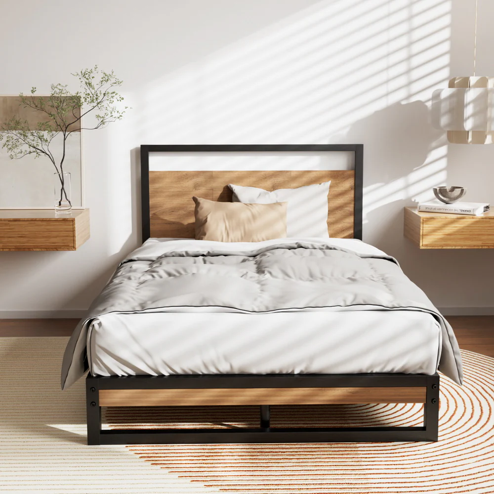 Artiss Bed Frame Metal Bed Frame DANE - King Single - Image 4