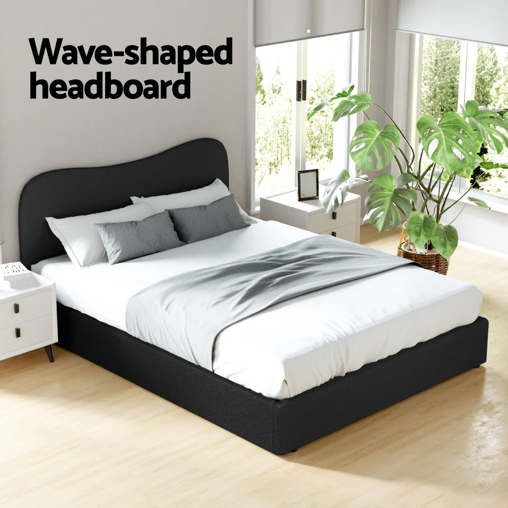 Artiss Bed Frame Queen Size Boucle DARA - Image 5