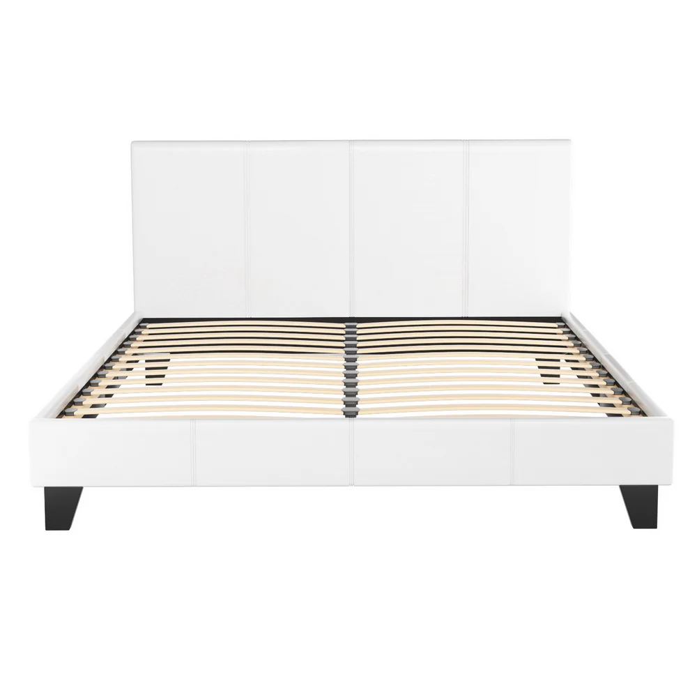 Artiss Bed Frame Queen Size White NEO - Image 7