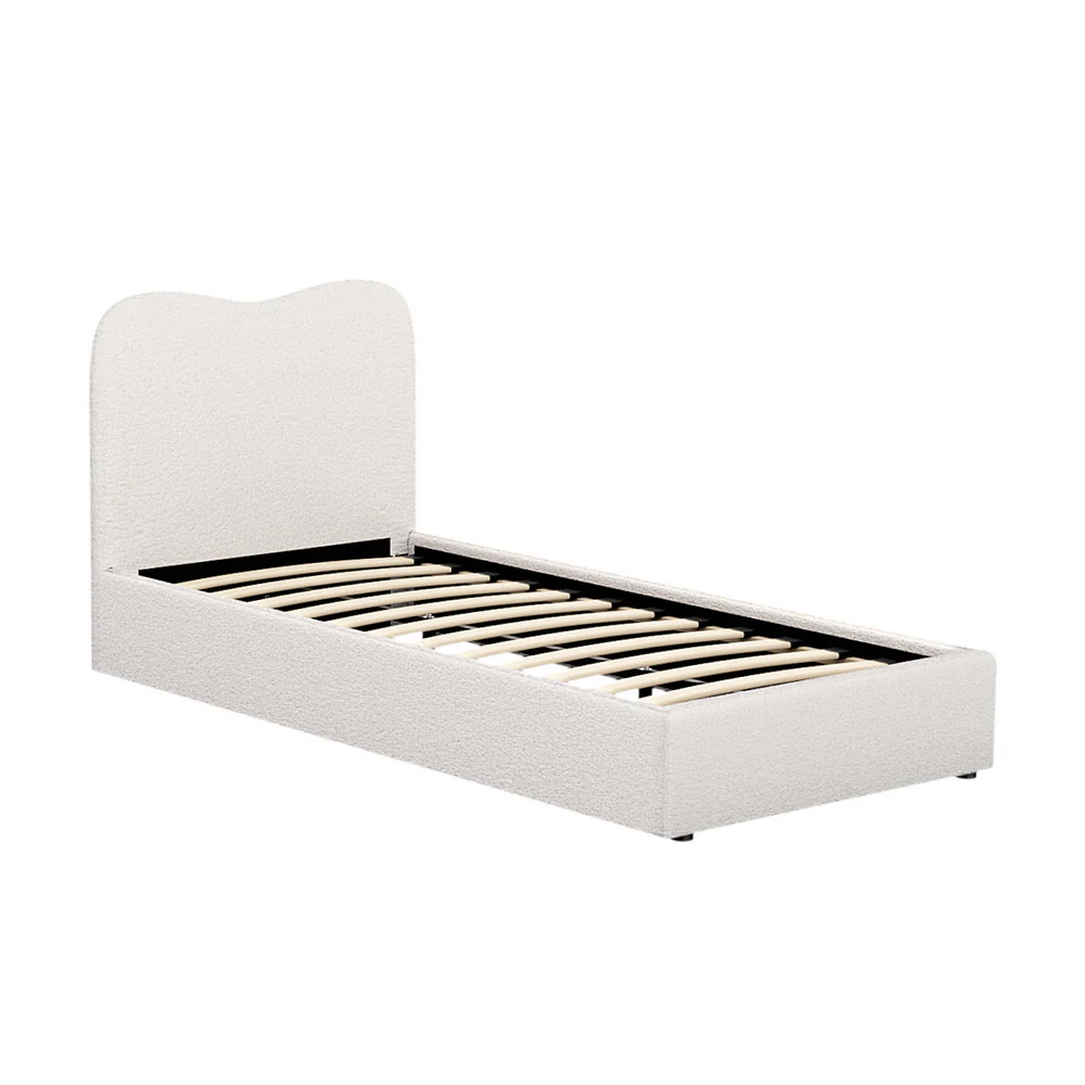 Artiss Bed Frame Single Size Boucle DARA - Image 7