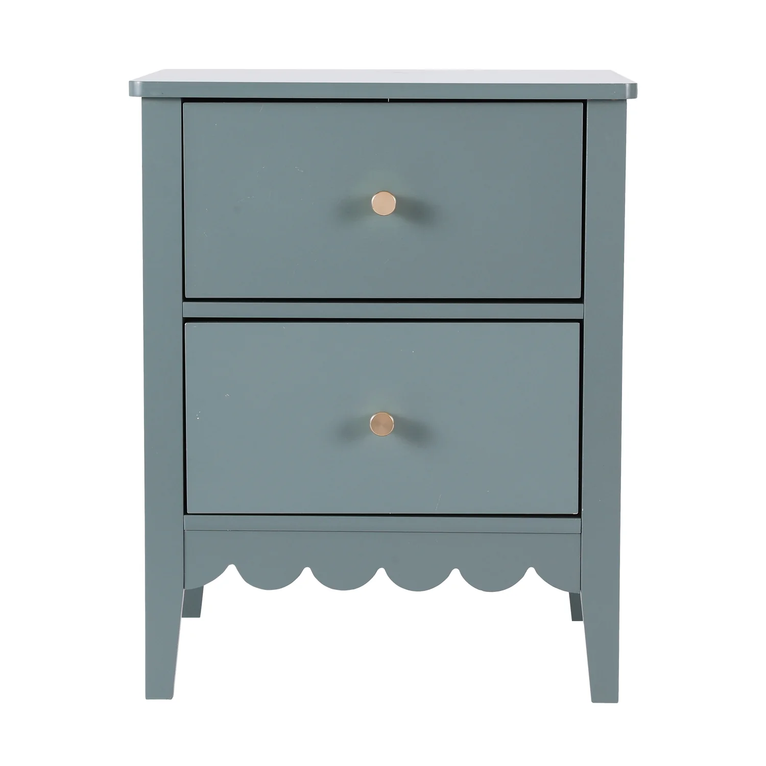 Artiss Bedside Table 2 Drawers Bedroom Storage Nightstand Green - Image 2