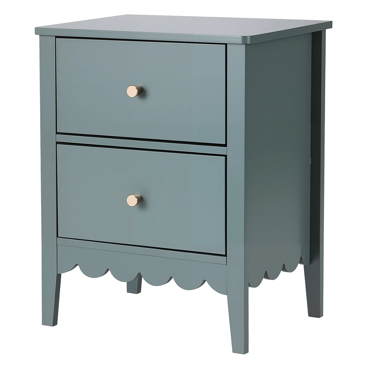 Artiss Bedside Table 2 Drawers Bedroom Storage Nightstand Green - Image 7