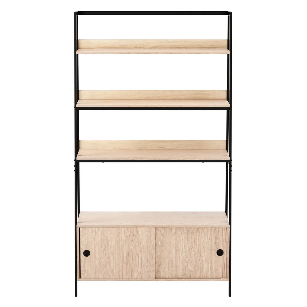 Artiss Bookshelf 5 Tier Cube Cabinet MIRA Oak - Image 5