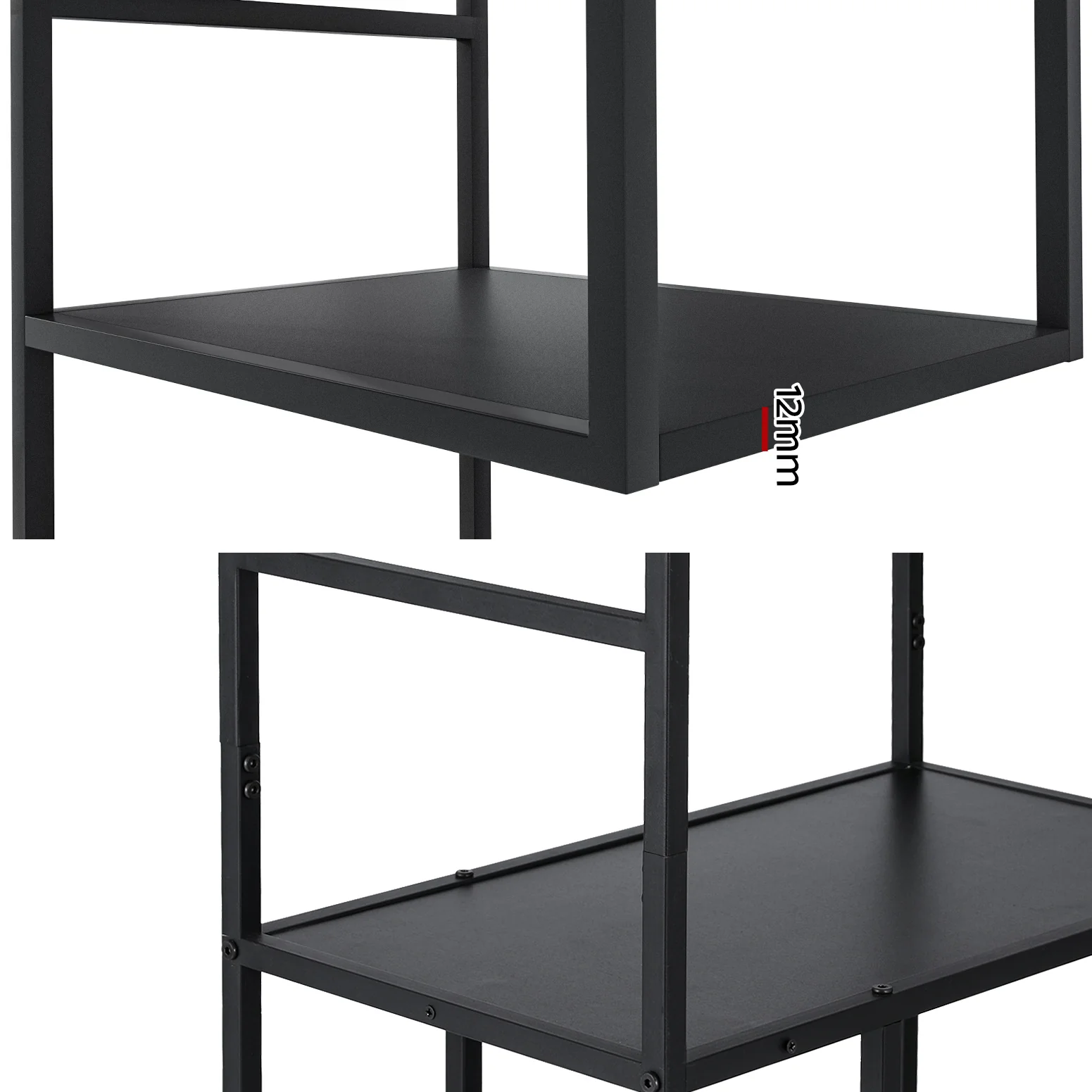 Artiss Bookshelf 5 Tiers RHYS Black - Image 7