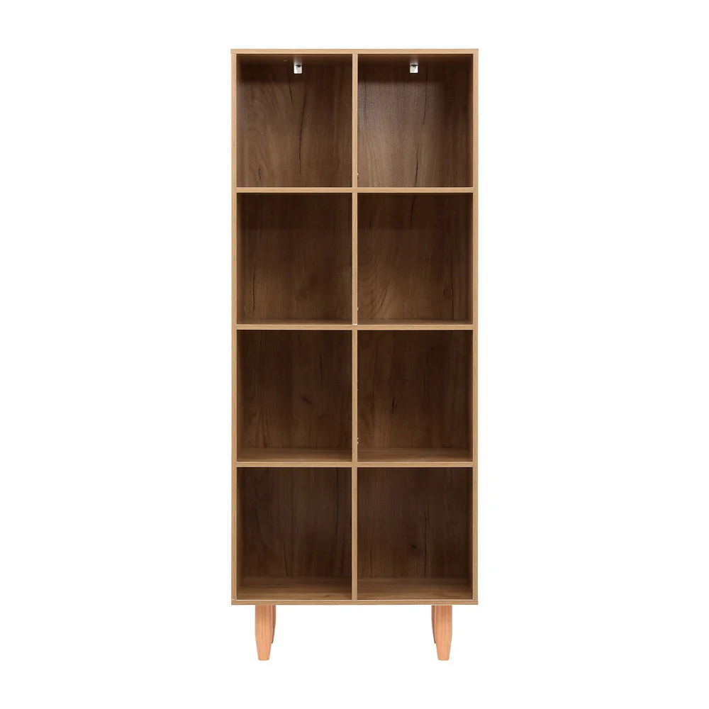 Artiss Bookshelf Bookcase 4 Tiers LEOR Walnut - Image 5