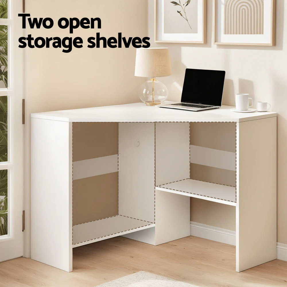 Artiss Corner Computer Desk Shelves CPU Stand L-shape Home Office Workstation Desks - Image 5