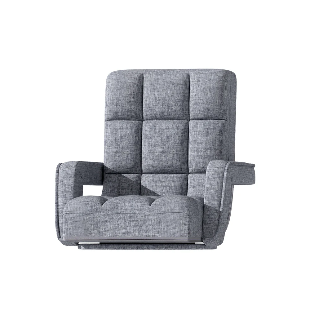 Artiss Floor Chair Lounge Sofa Swivel Grey - Image 3
