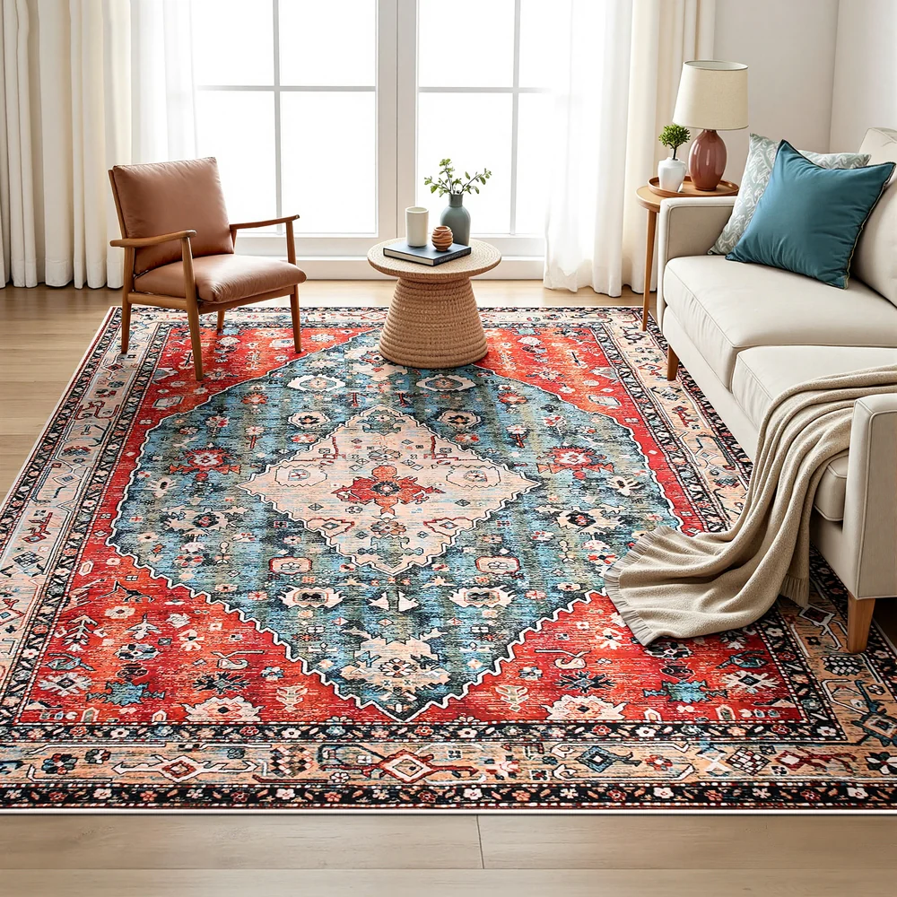 Artiss Floor Rug 200X290cm Large Washable Area Rug Modern Living Room Carpet Mat - Image 7