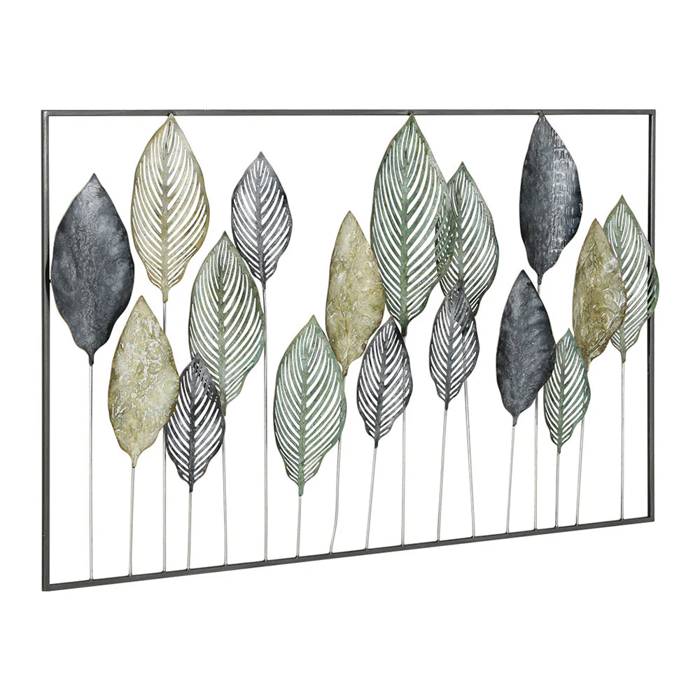Artiss Metal Wall Art Hanging Sculpture Home Decor Leaf Tree of Life Framed - Image 3