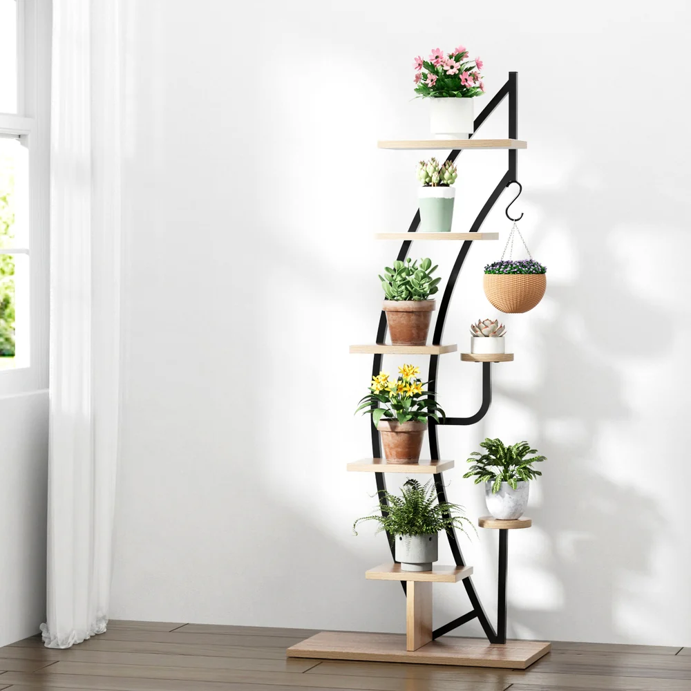 Artiss Plant Stand 6 Tier Ladder Corner Shelf - Image 5