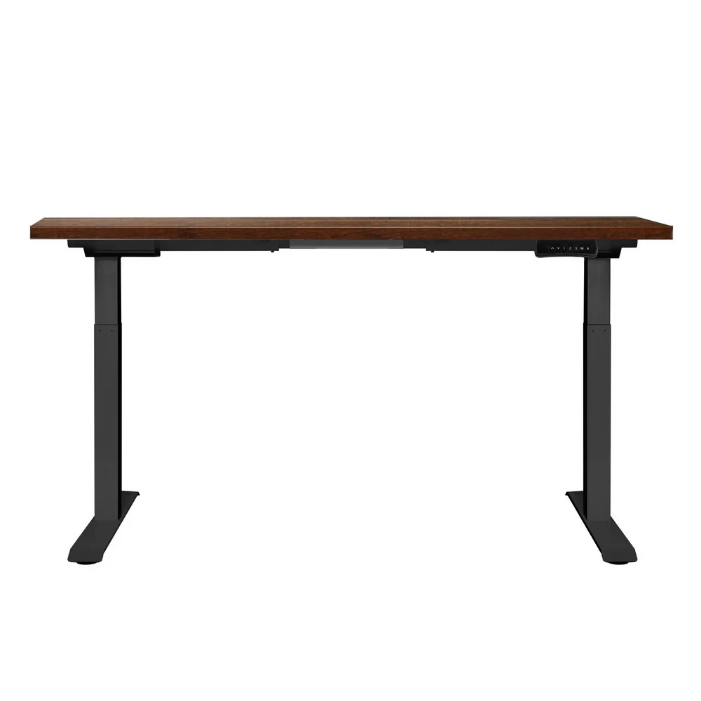 Artiss Standing Desk Motorised Dual Motor Rustic Brwon 140CM - Image 3