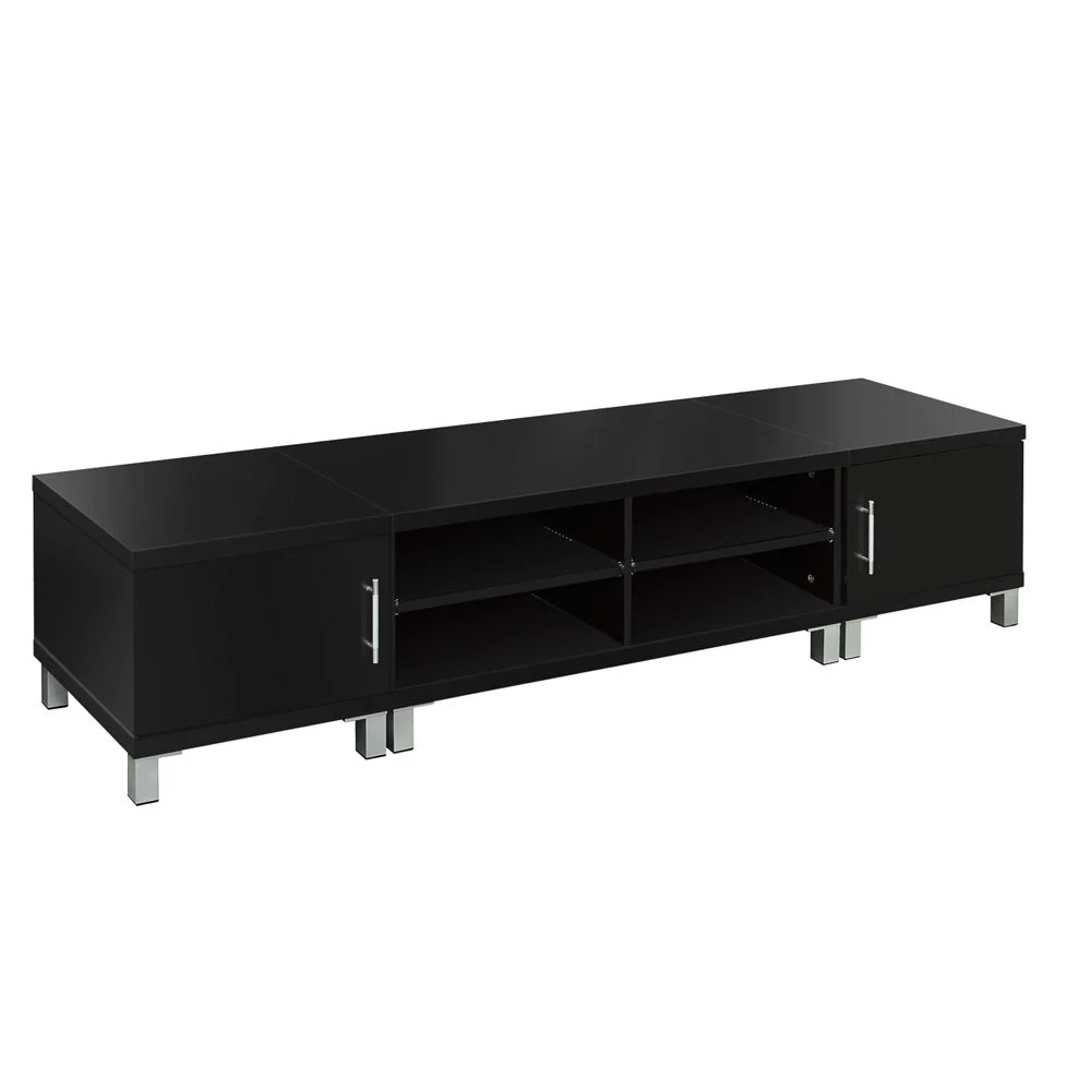Artiss TV Cabinet Entertainment Unit 190cm Black Danson - Image 3
