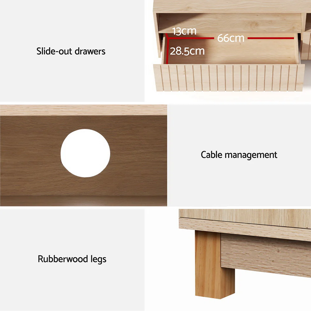 Artiss TV Cabinet Entertainment Unit Stand 150CM - Image 7