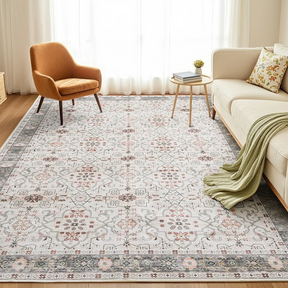 Artiss Washable Floor Rug 240X340cm Large Area Rug Modern Living Room Carpet - Image 7