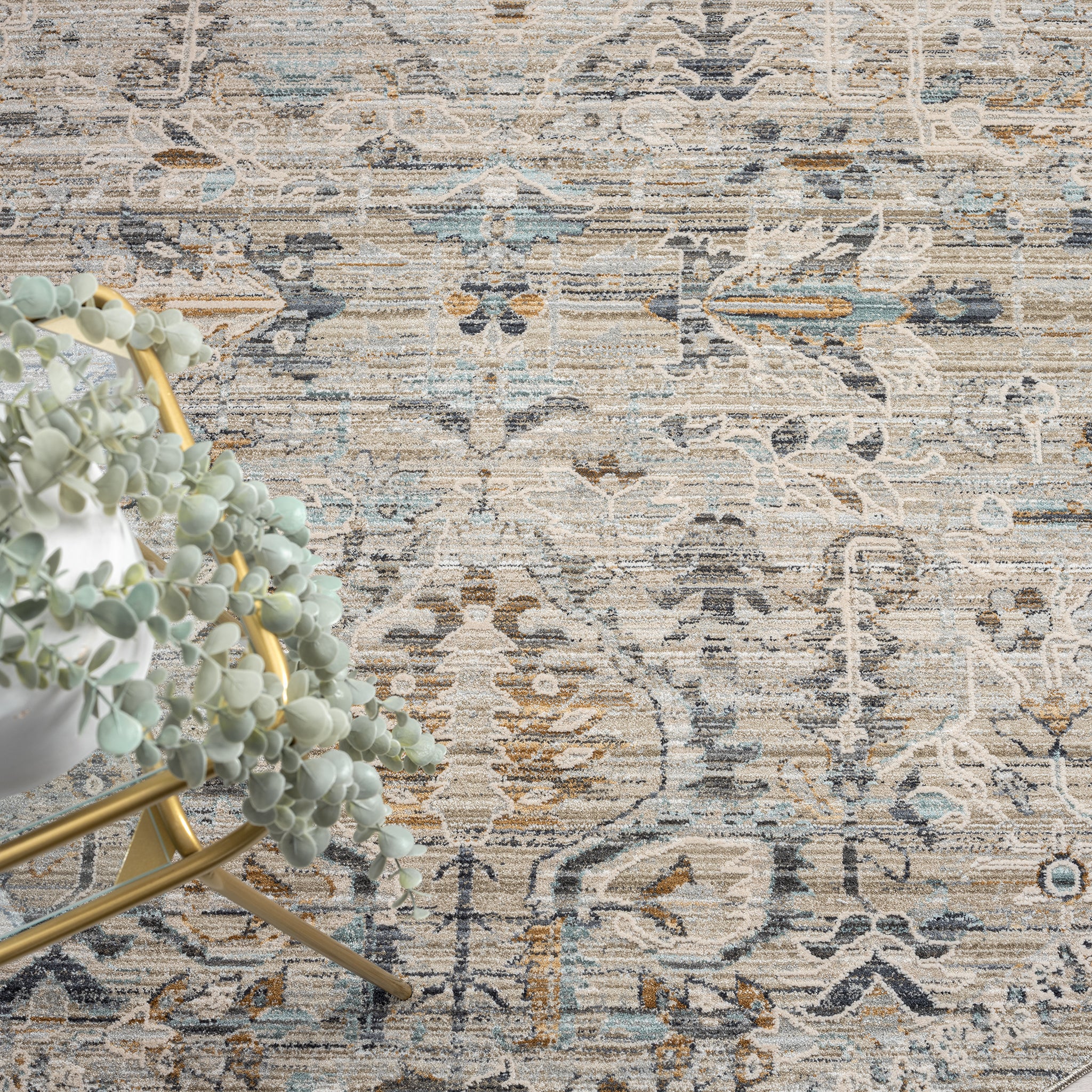 Aubre Contemporary Area Rug - Taupe - 240x320 - Image 5