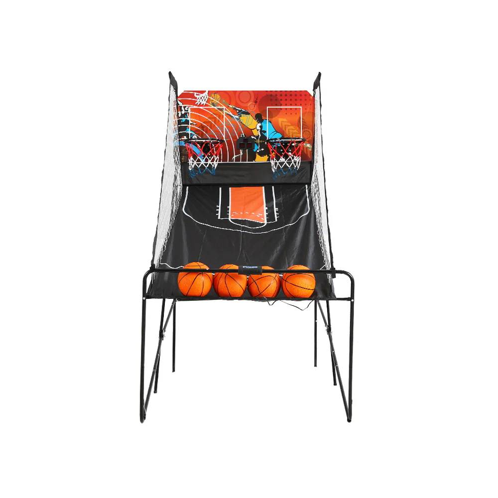 Basketball Arcade Game Electronic Scorer 8 Games Double Shoot Black - Image 4