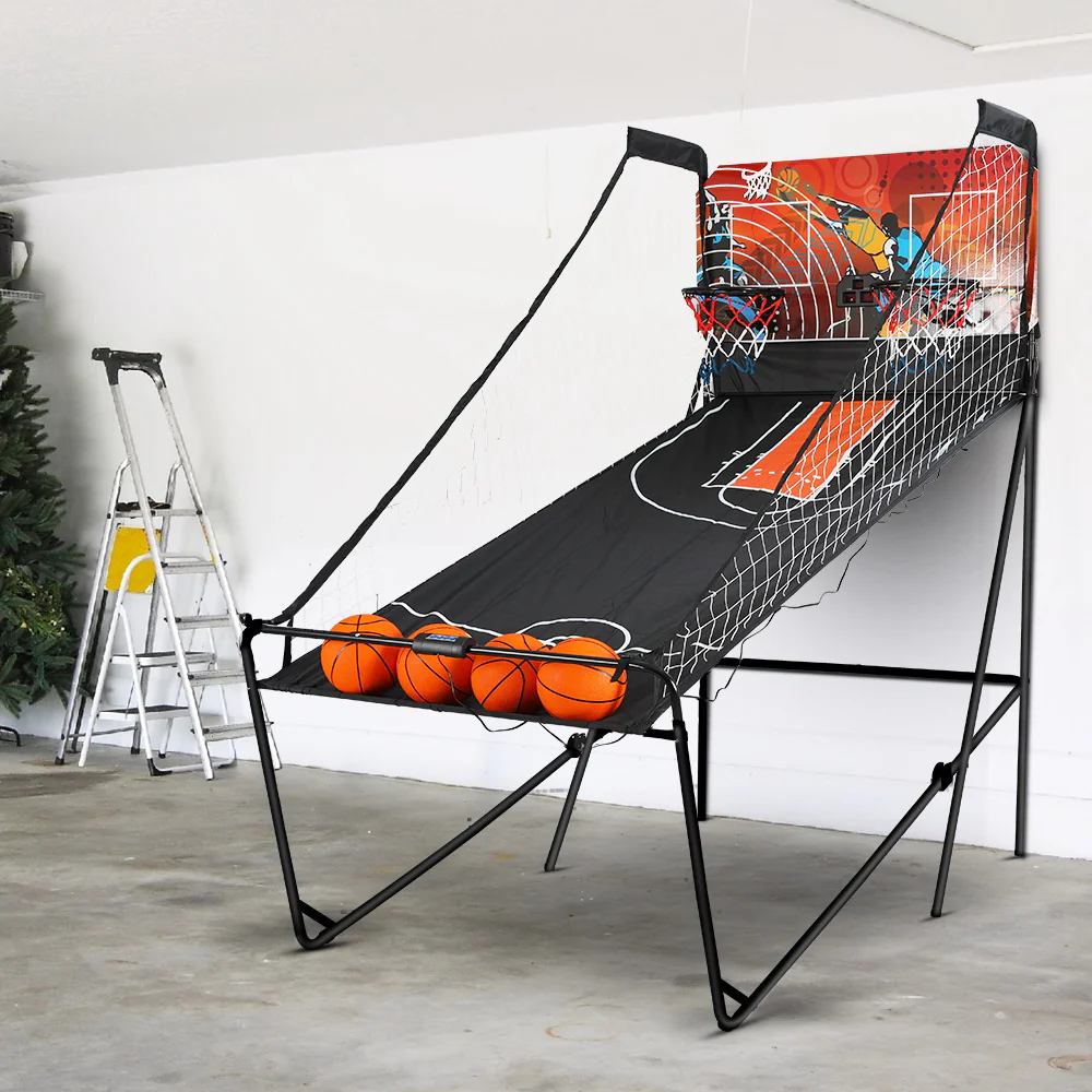 Basketball Arcade Game Electronic Scorer 8 Games Double Shoot Black - Image 8