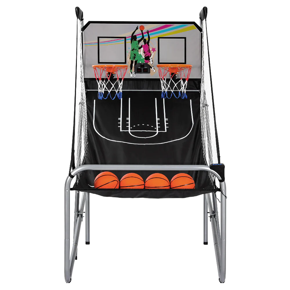 Basketball Arcade Game Electronic Scorer 8 Games Double Shoot Grey - Image 3