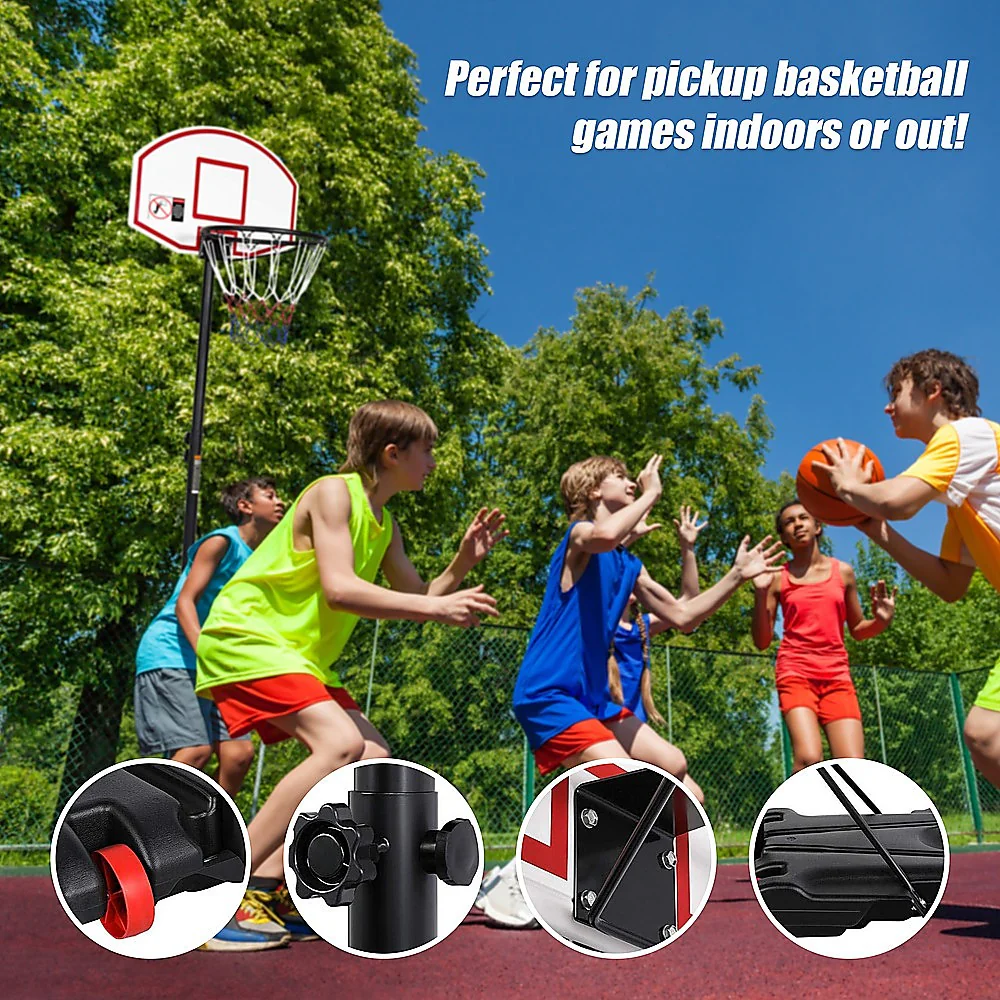 Basketball Ring Hoop Height Adjustable Portable Set - Image 9