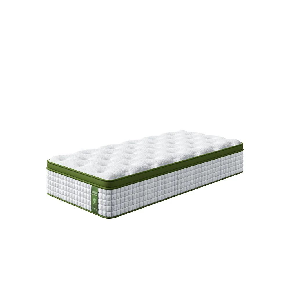 BedStory 34cm Single Latex Hybrid Mattress Medium Firm - 5 Zone Pocket Spring Bed for Pressure Relief Motion Isolation - Image 2