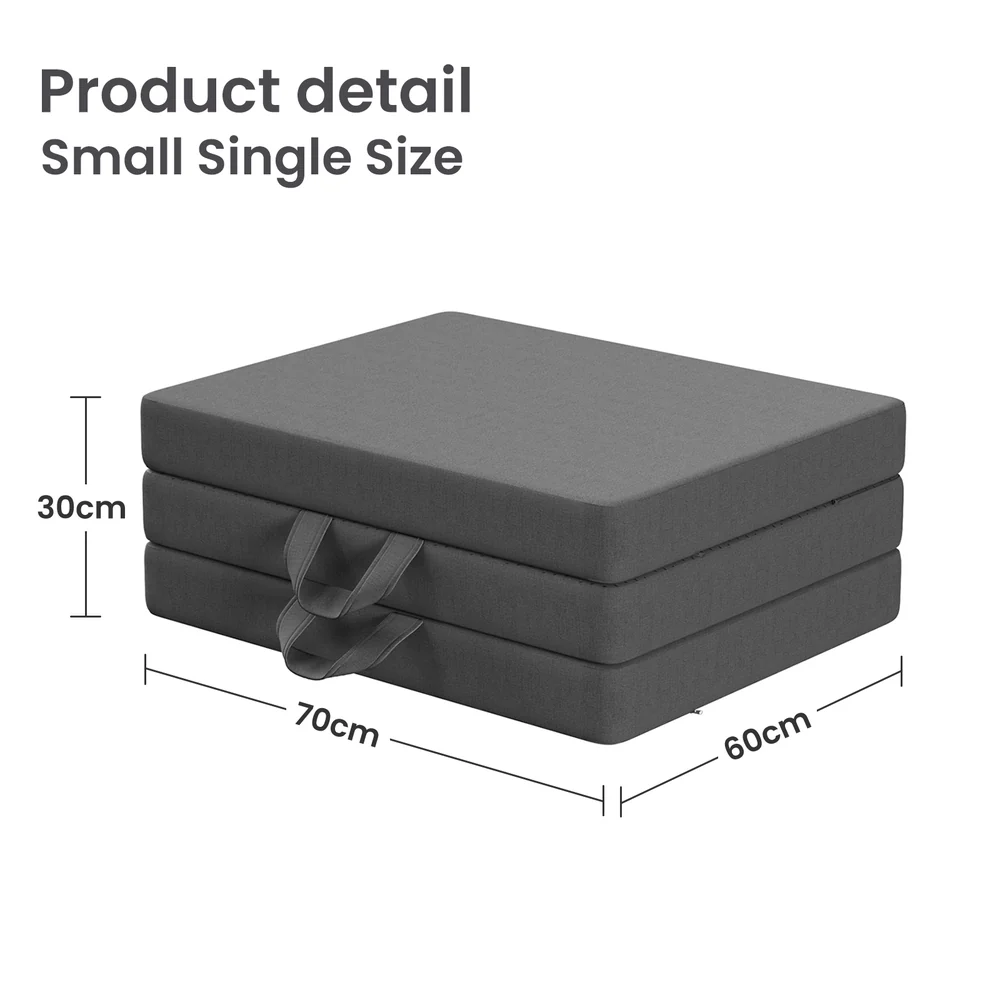 BedStory Folding Mattress Small Single Trifold Mattress with Firm Support Foam Washable Cover 10cm - Image 4